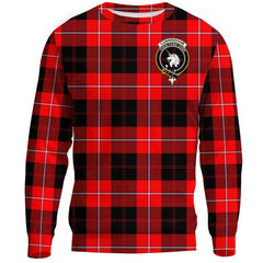 Cunningham Modern Tartan Crest Sweatshirt