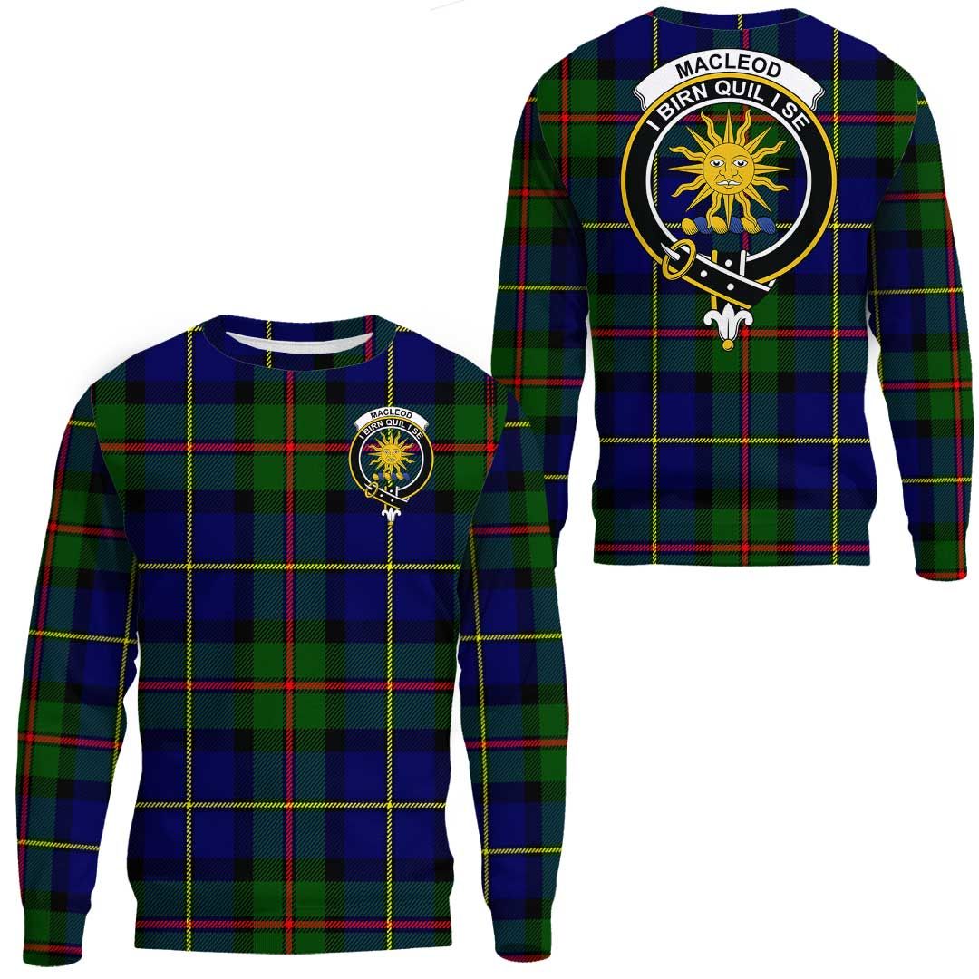 MacLeod of Harris Modern Tartan Crest Sweatshirt
