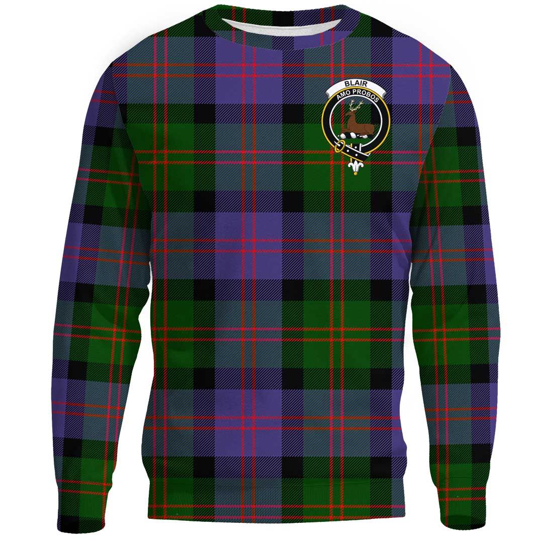Blair Modern Tartan Crest Sweatshirt
