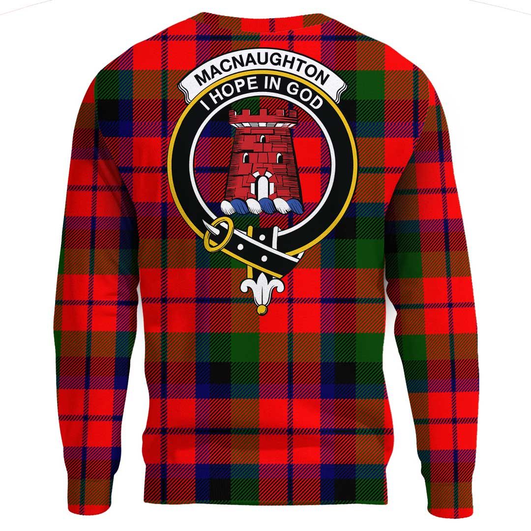 MacNaughton Modern Tartan Crest Sweatshirt