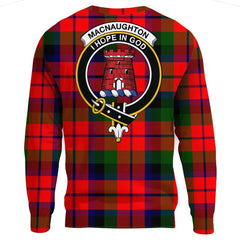 MacNaughton Modern Tartan Crest Sweatshirt