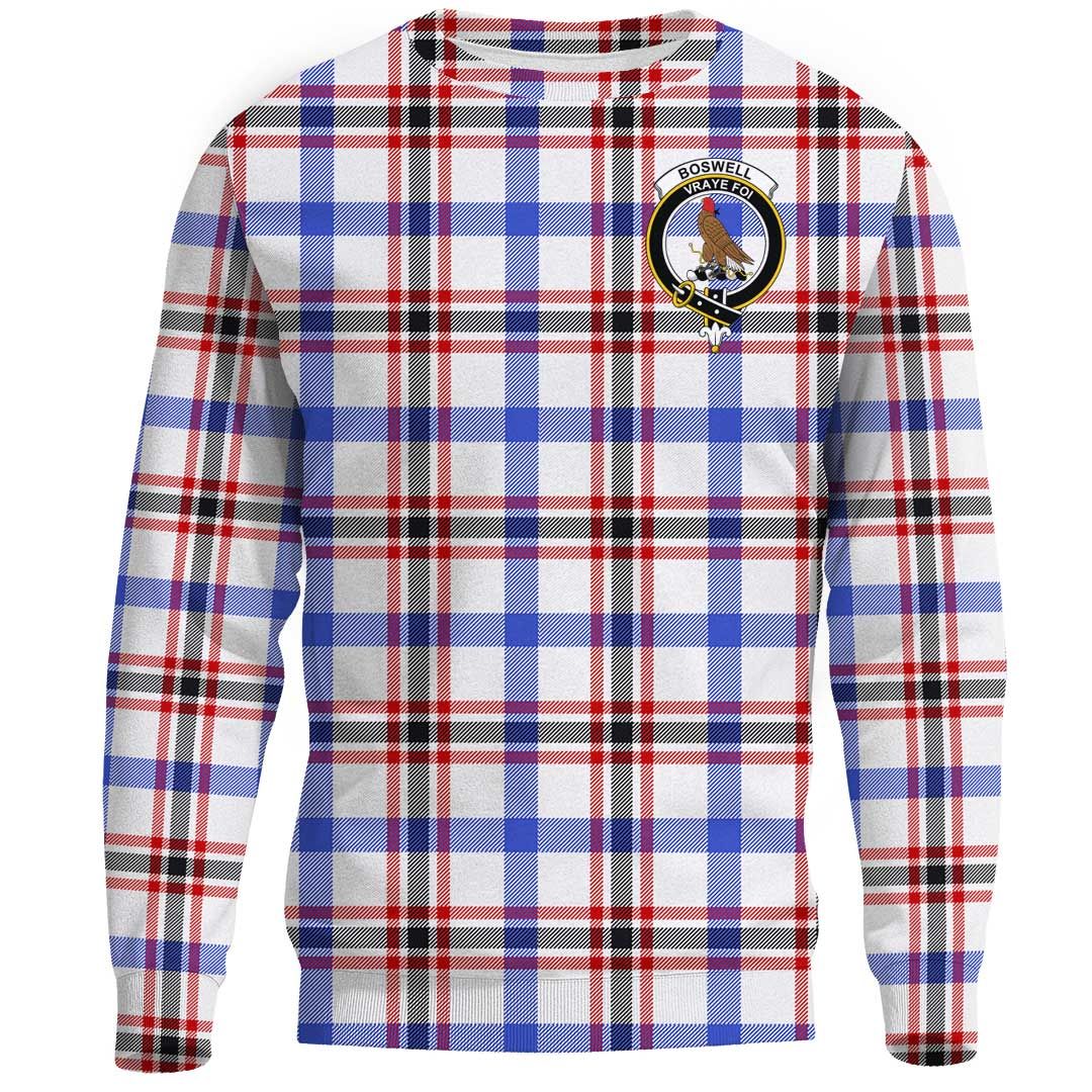 Boswell Modern Tartan Crest Sweatshirt