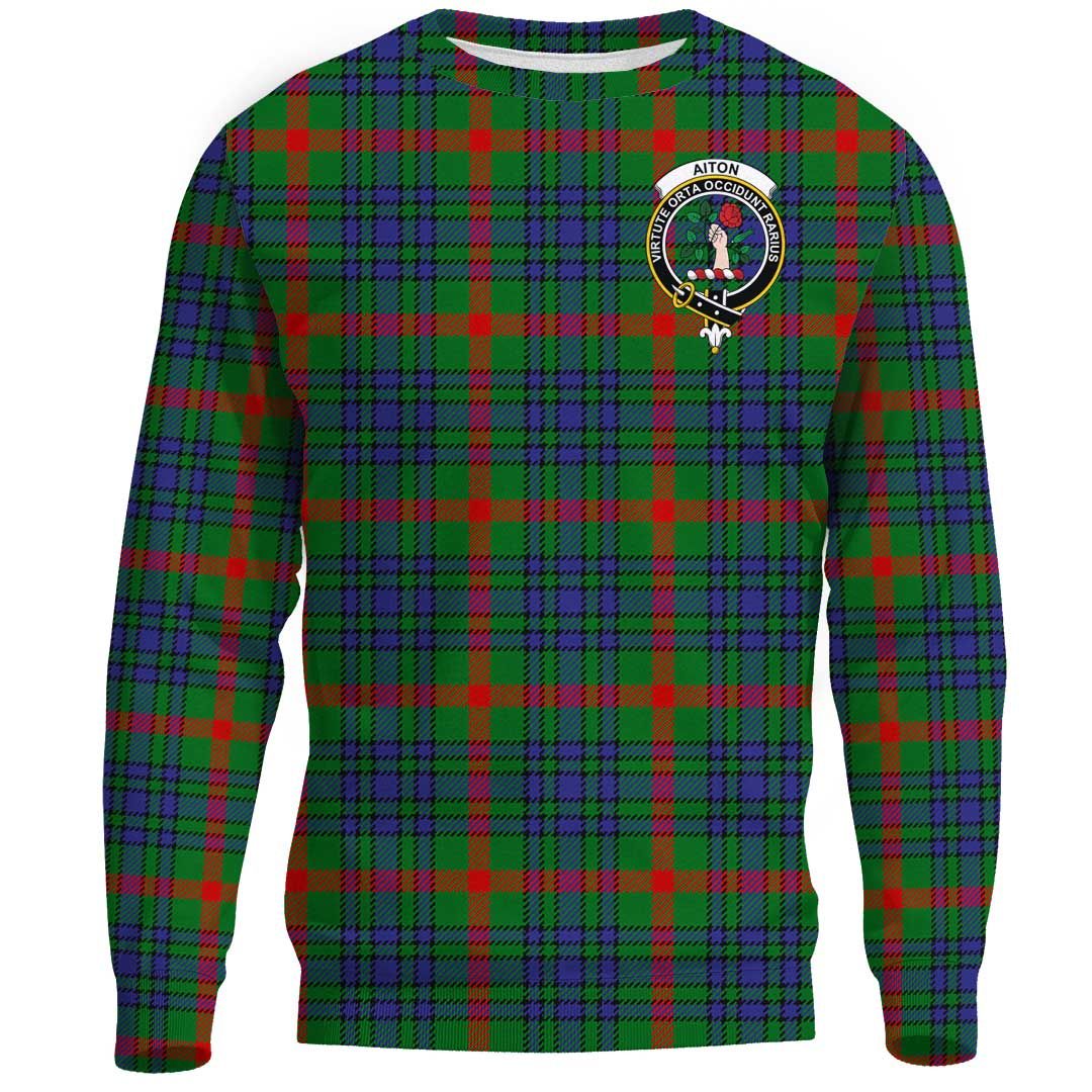 Aiton Tartan Crest Sweatshirt