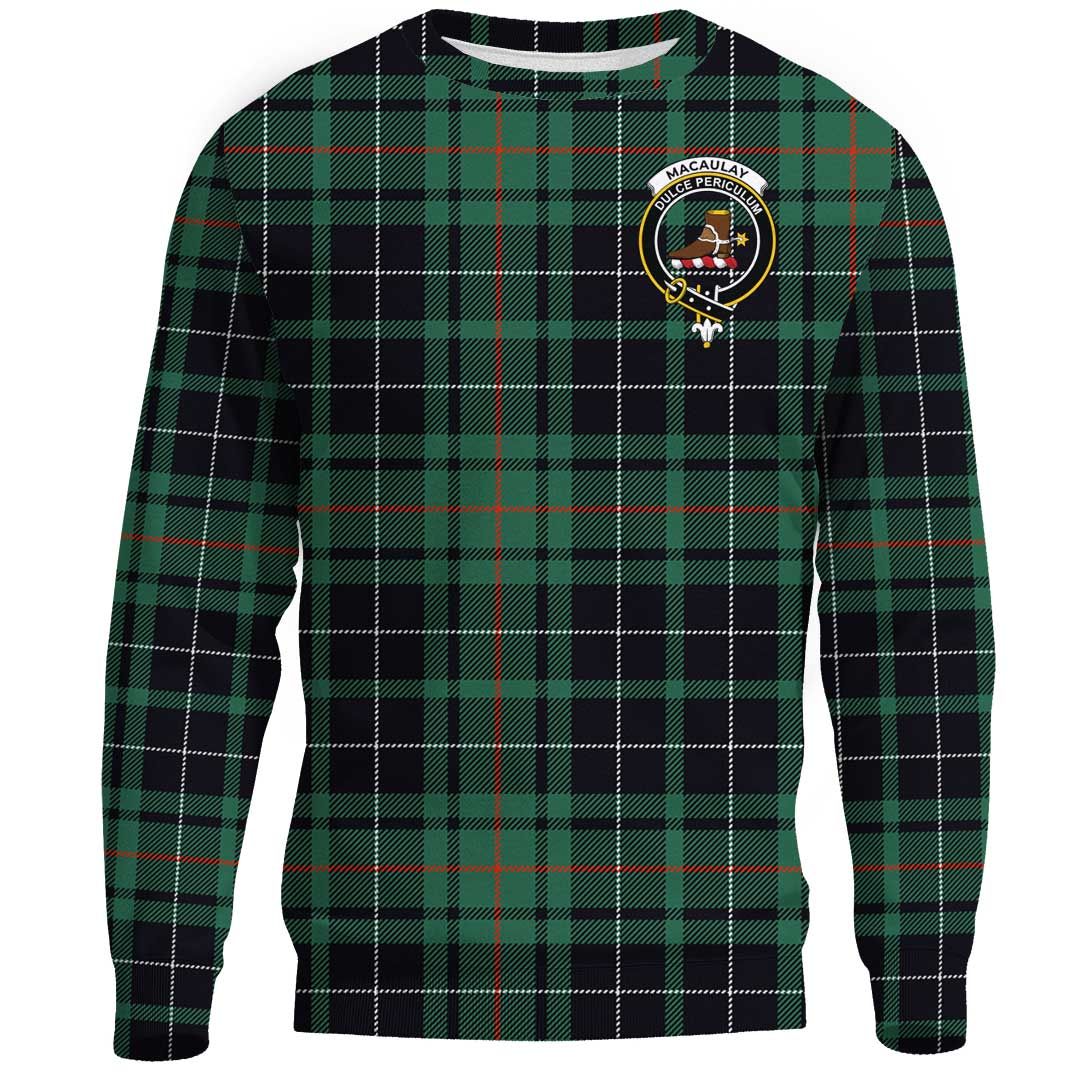 MacAulay Hunting Ancient Tartan Crest Sweatshirt