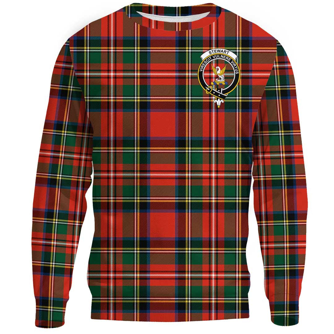 Stewart Royal Modern Tartan Crest Sweatshirt