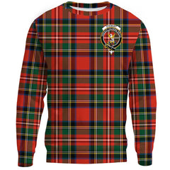 Stewart Royal Modern Tartan Crest Sweatshirt