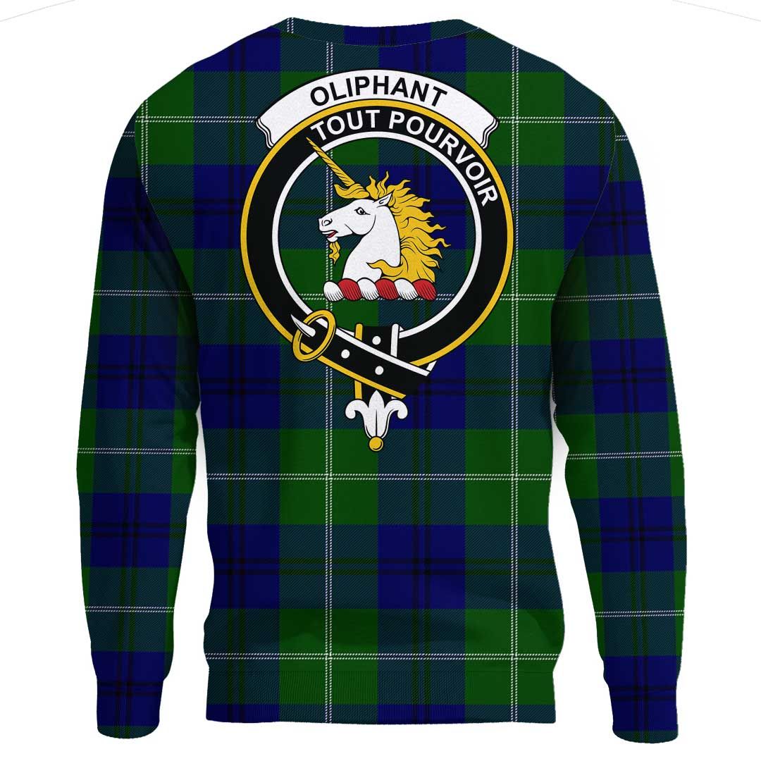 Oliphant Modern Tartan Crest Sweatshirt