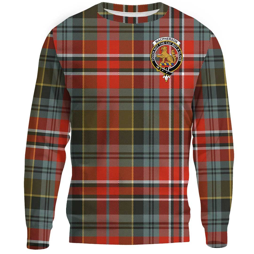 MacPherson Weathered Tartan Crest Sweatshirt