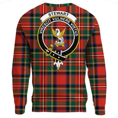 Stewart Royal Modern Tartan Crest Sweatshirt