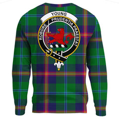 Young Modern Tartan Crest Sweatshirt