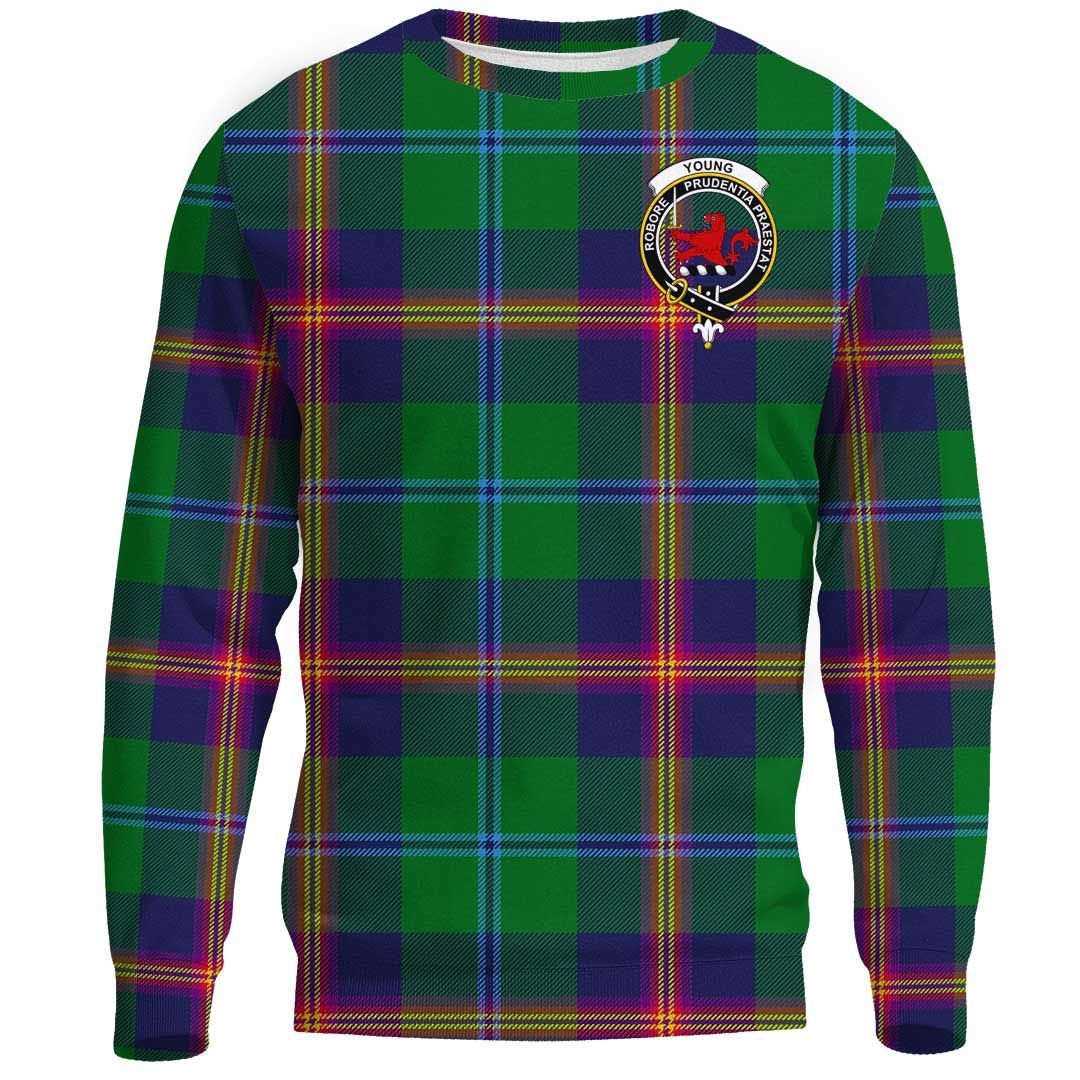 Young Modern Tartan Crest Sweatshirt