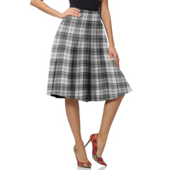 Douglas Grey Modern Tartan Plaid Ladies Skirt