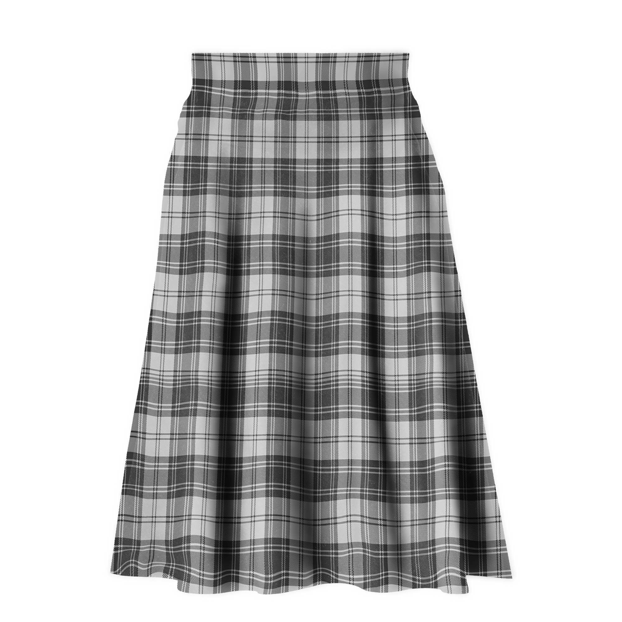Douglas Grey Modern Tartan Plaid Ladies Skirt