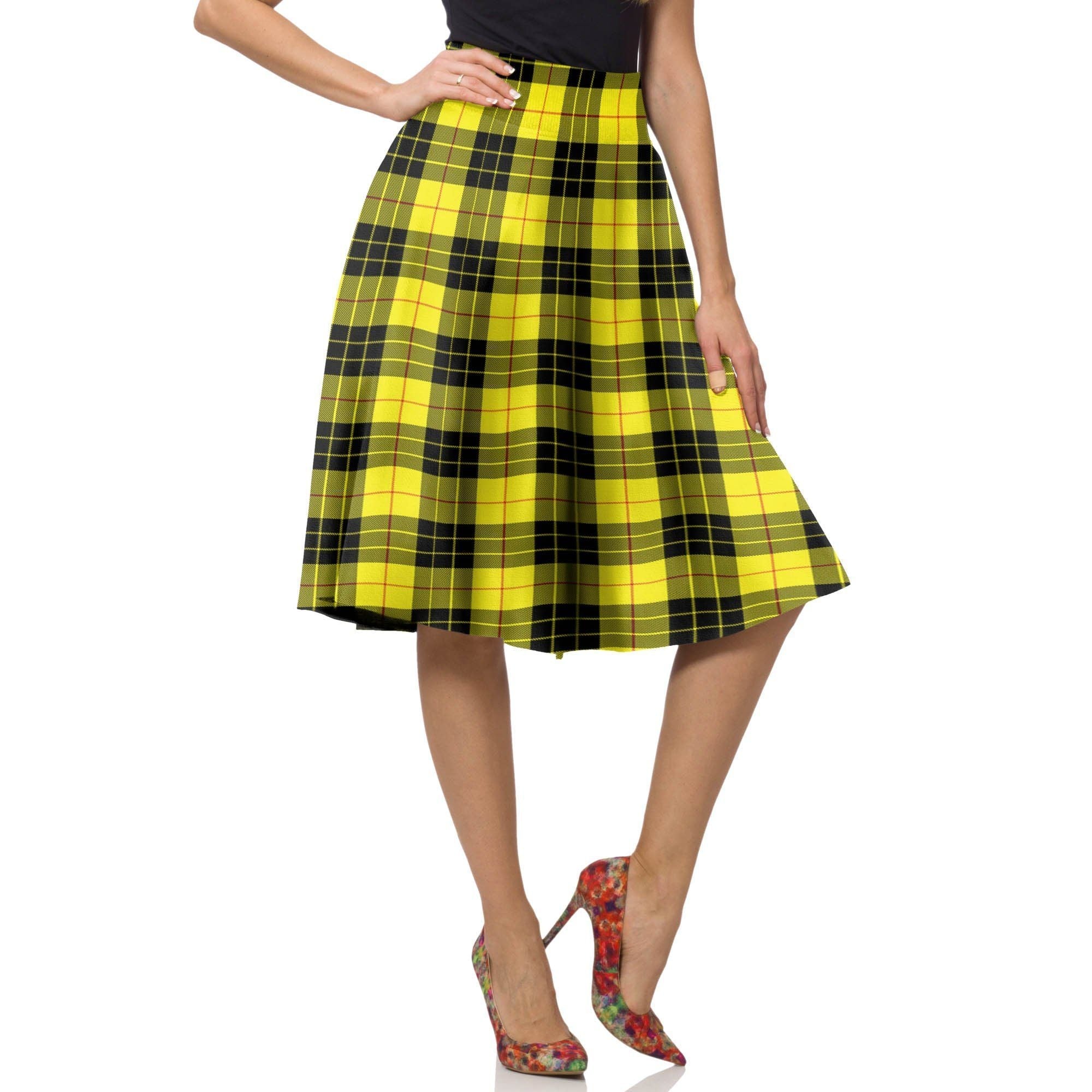 MacLeod of Lewis Modern Tartan Plaid Ladies Skirt