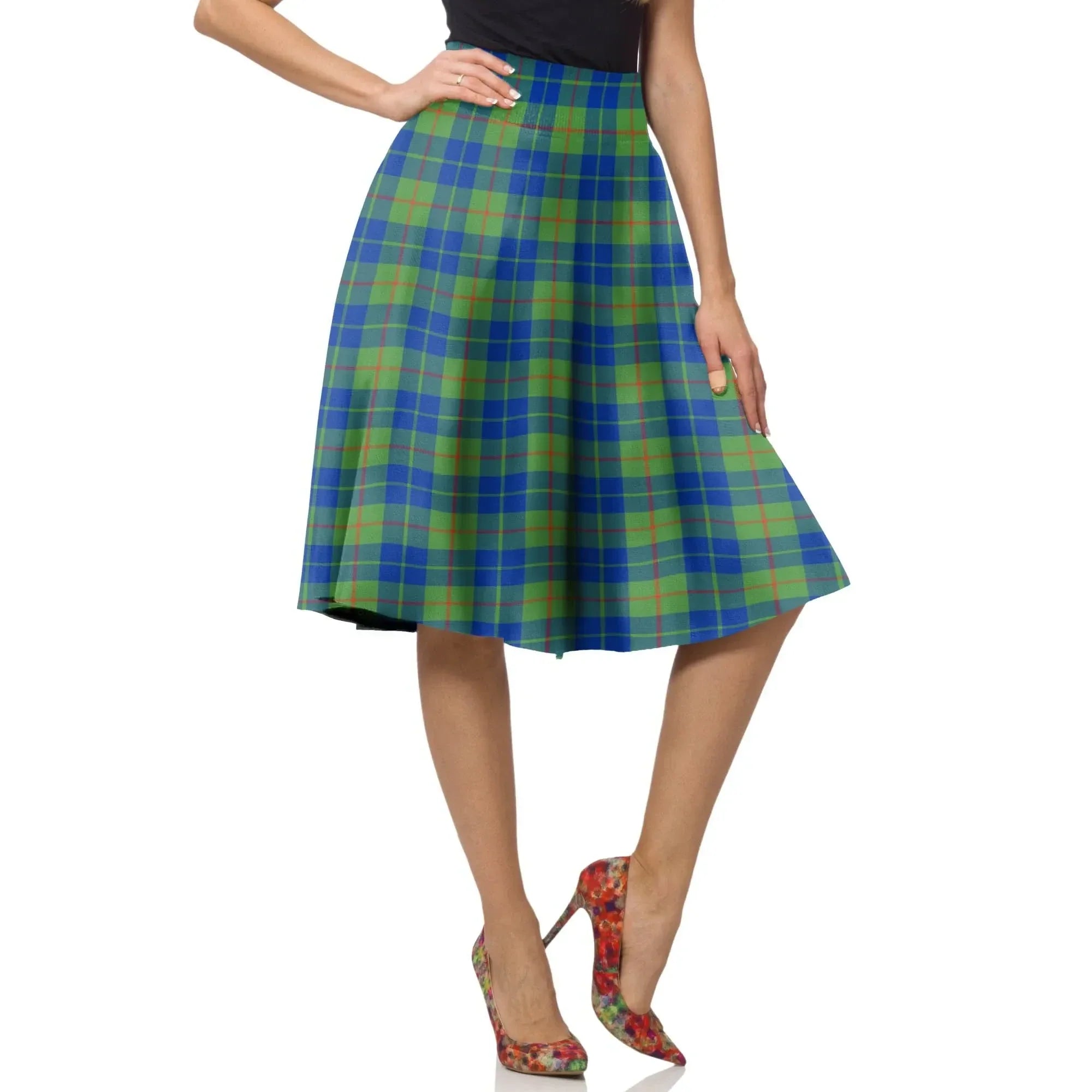 Barclay Hunting Ancient Tartan Plaid Ladies Skirt