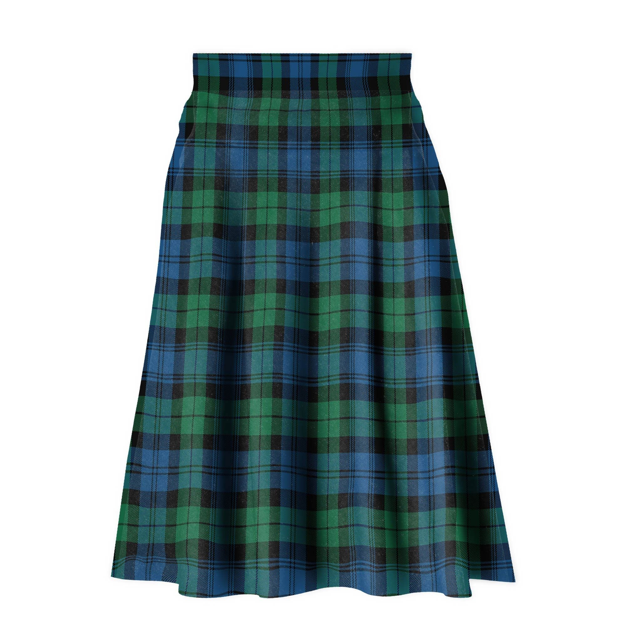 Blackwatch Ancient Tartan Plaid Ladies Skirt