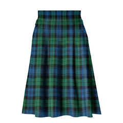 Blackwatch Ancient Tartan Plaid Ladies Skirt