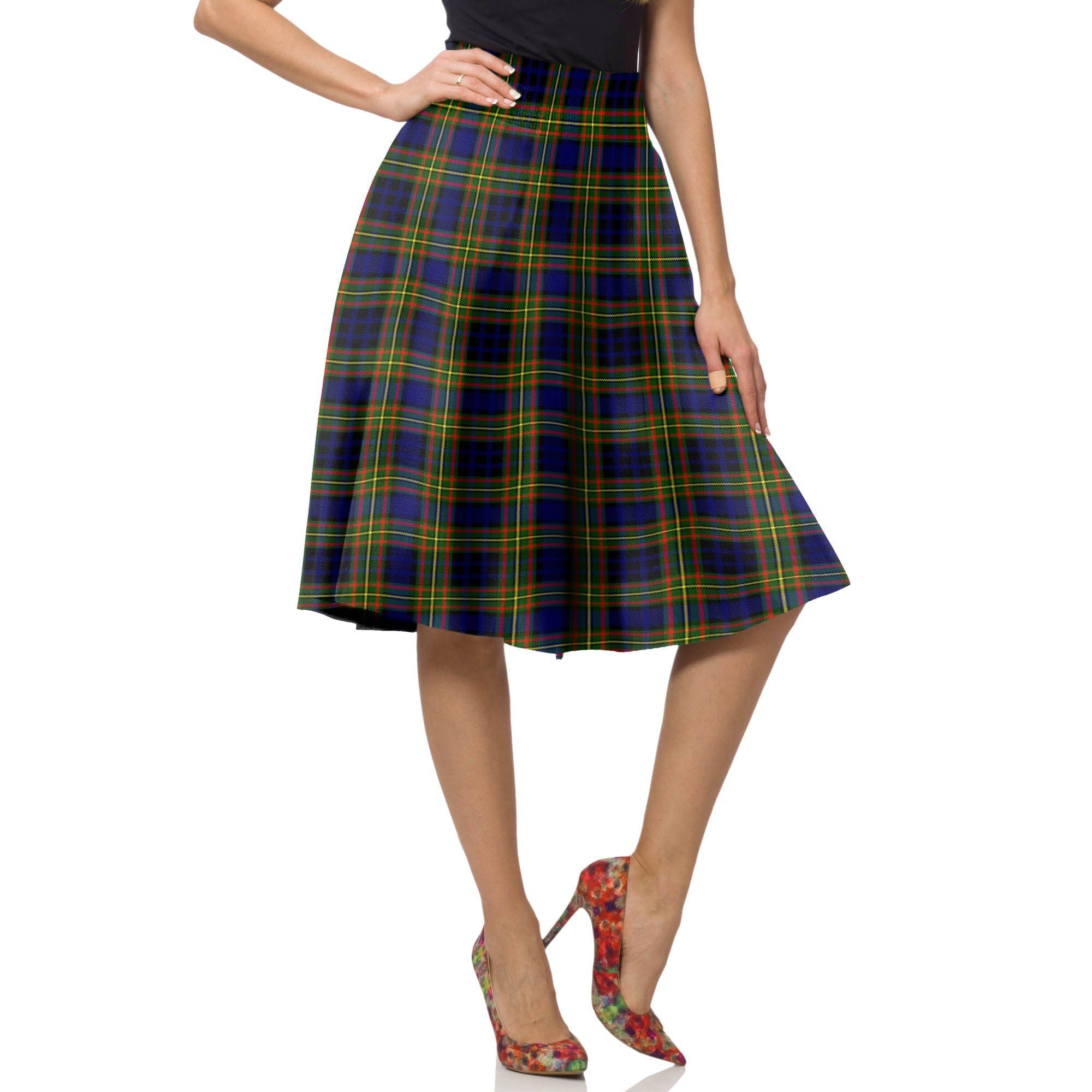 Clelland Modern Tartan Plaid Ladies Skirt