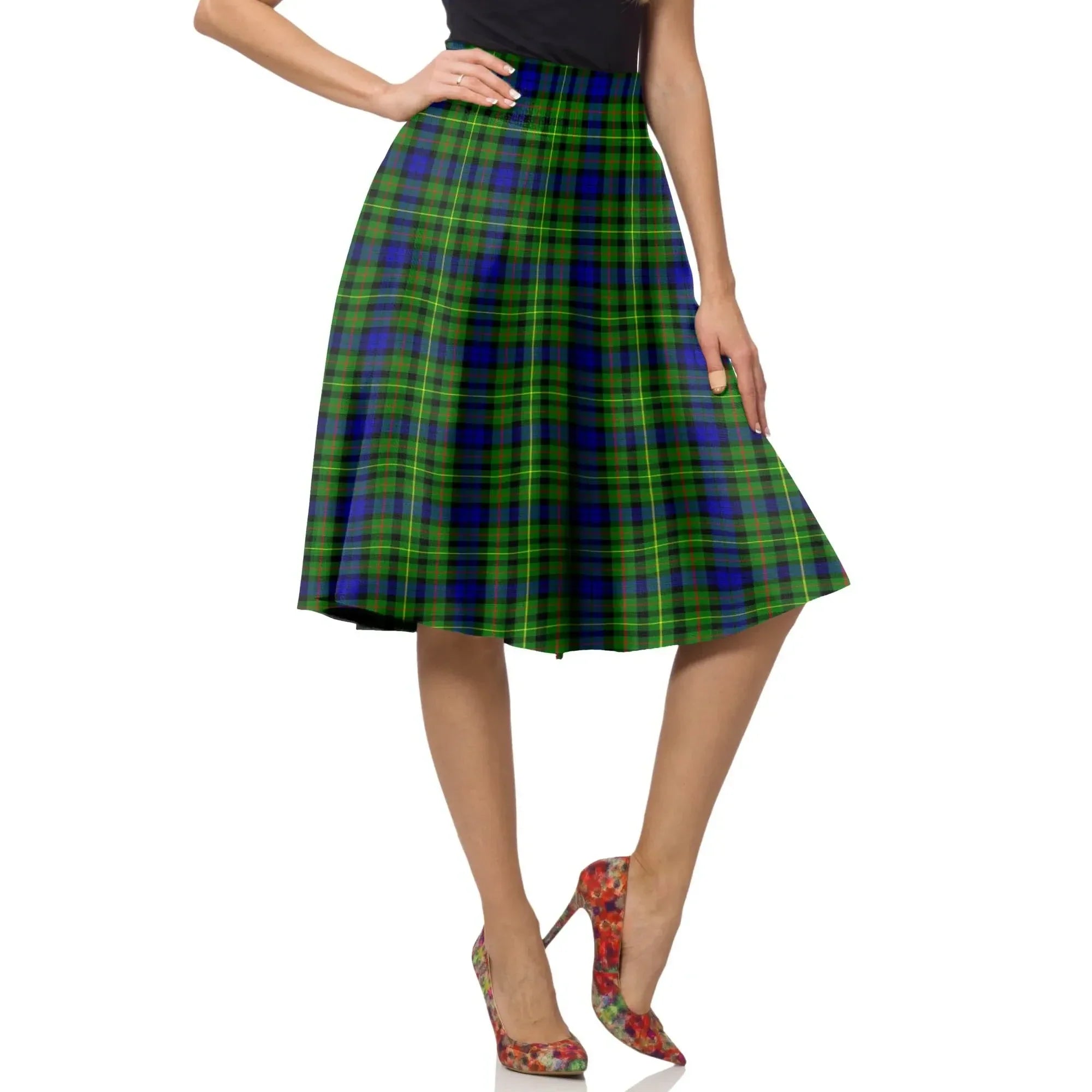 Stewart Royal Ancient Tartan Plaid Ladies Skirt