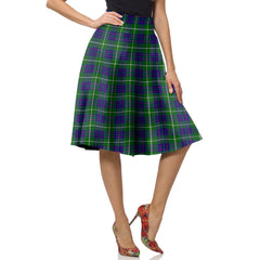 MacIntyre Hunting Modern Tartan Plaid Ladies Skirt