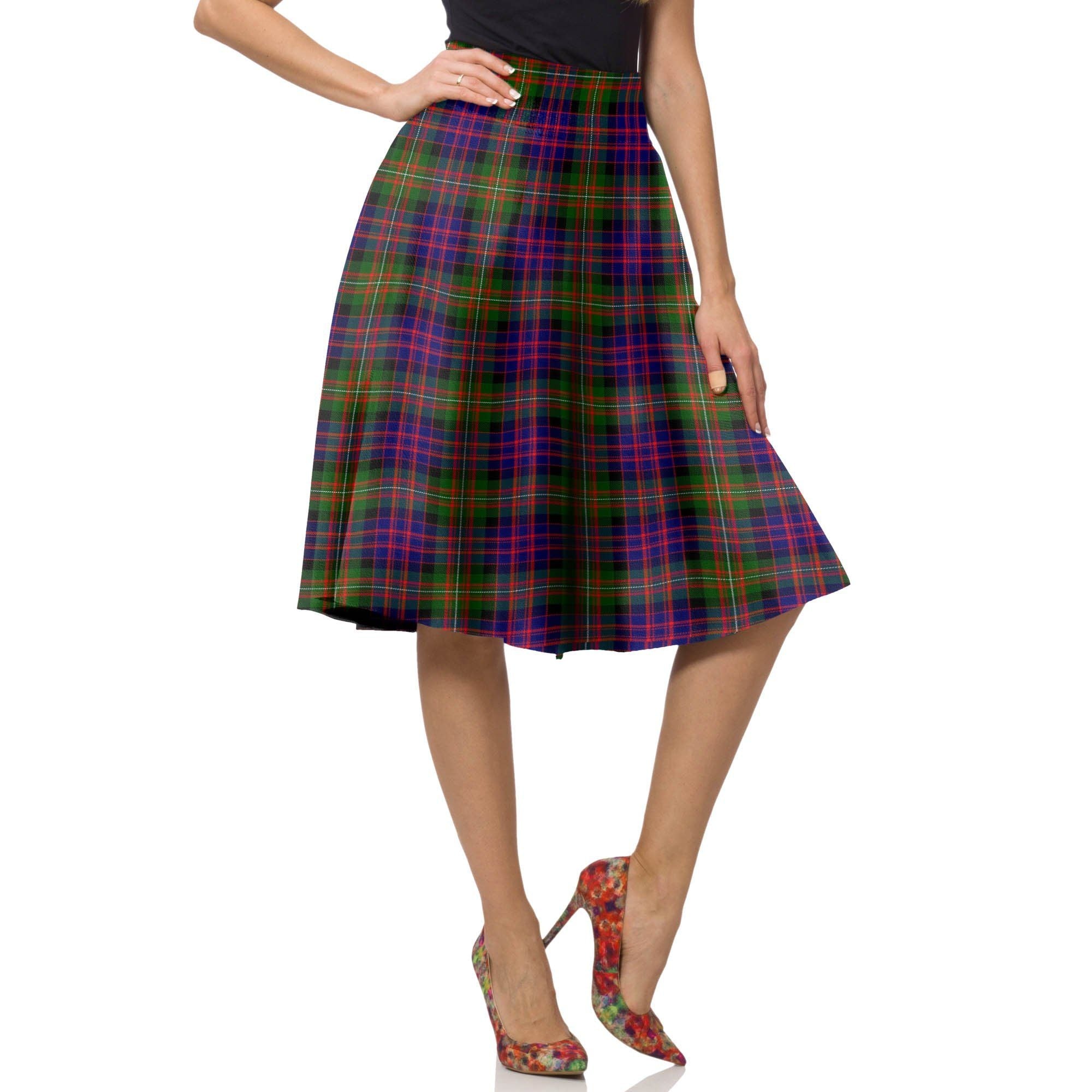 MacDonnell of Glengarry Modern Tartan Plaid Ladies Skirt