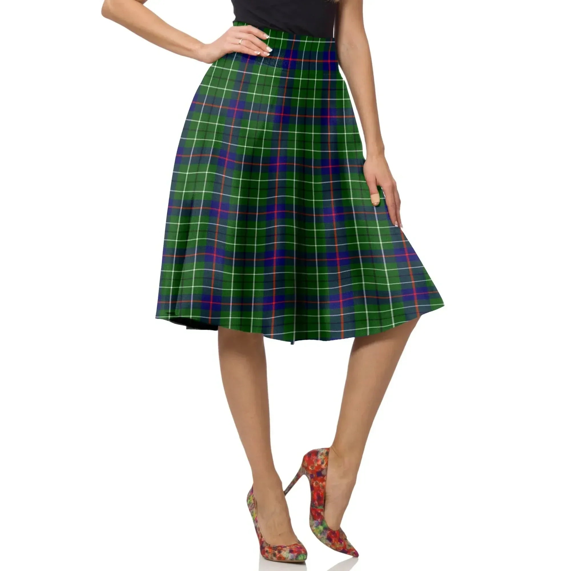 Duncan Modern Tartan Plaid Ladies Skirt