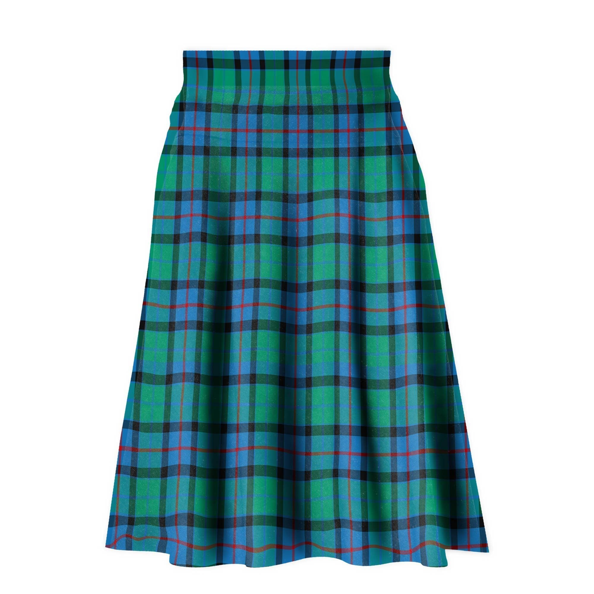 Flower Of Scotland Tartan Plaid Ladies Skirt