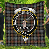 Gunn Weathered Tartan Crest Quilt