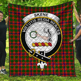 Skene Modern Tartan Crest Quilt