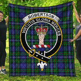 Robertson Hunting Modern Tartan Crest Quilt