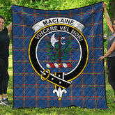 MacLaine of Loch Buie Tartan Crest Quilt