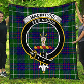 MacIntyre Hunting Modern Tartan Crest Quilt