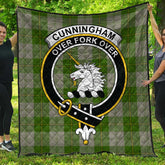 Cunningham Dress Green Dancers Tartan Crest Quilt