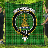 Galloway District Tartan Crest Quilt