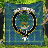 Hamilton Hunting Ancient Tartan Crest Quilt