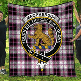 MacPherson Hunting Modern Tartan Crest Quilt