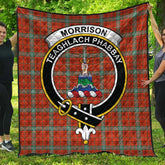 Morrison Red Ancient Tartan Crest Quilt