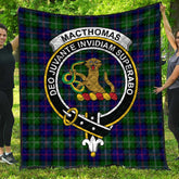 MacThomas Modern Tartan Crest Quilt