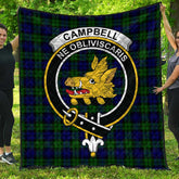 Campbell Modern Tartan Crest Quilt