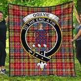 Ogilvie Tartan Crest Quilt
