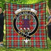 Ogilvie Hunting Ancient Tartan Crest Quilt