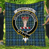 Robertson Hunting Ancient Tartan Crest Quilt
