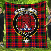 MacNaughton Modern Tartan Crest Quilt