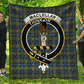 MacLellan Ancient Tartan Crest Quilt