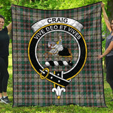 Craig Ancient Tartan Crest Quilt