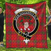 Ross Modern Tartan Crest Quilt