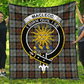 MacLeod of Harris Weathered Tartan Crest Quilt