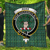 Ross Hunting Ancient Tartan Crest Quilt
