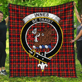 Innes Modern Tartan Crest Quilt