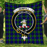 Sempill Modern Tartan Crest Quilt